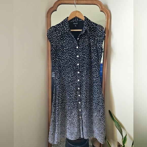 Voir Voir Dresses & Skirts - Voir Voir Polka-dot Midi Dress Size 8